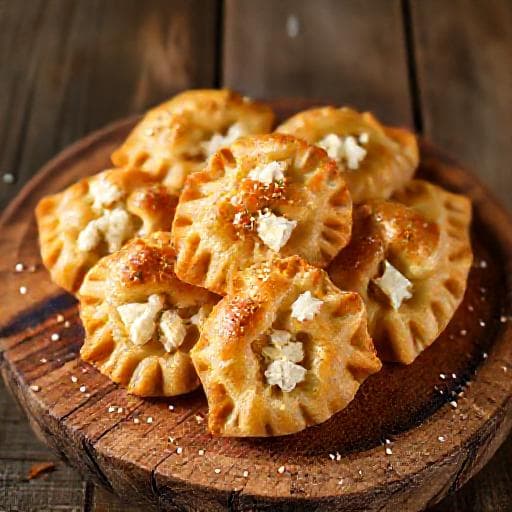 Traditional Pogačice sa Sirom (Cheese Pastries)