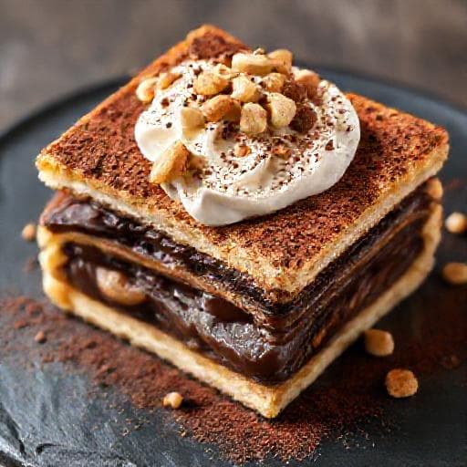 Chocolate-Hazelnut Zagrebačka Kremšnita