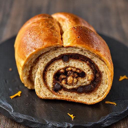 Orehnjača with Chocolate and Orange Twist