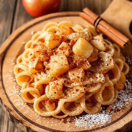 Šufnudle s makom with Apple and Cinnamon