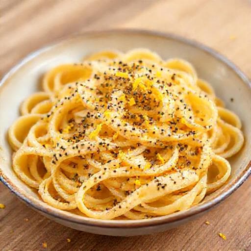 Rezanci s makom with Honey and Lemon Zest