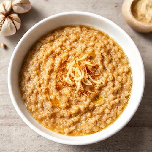 Quick Heljdini Žganci with Garlic