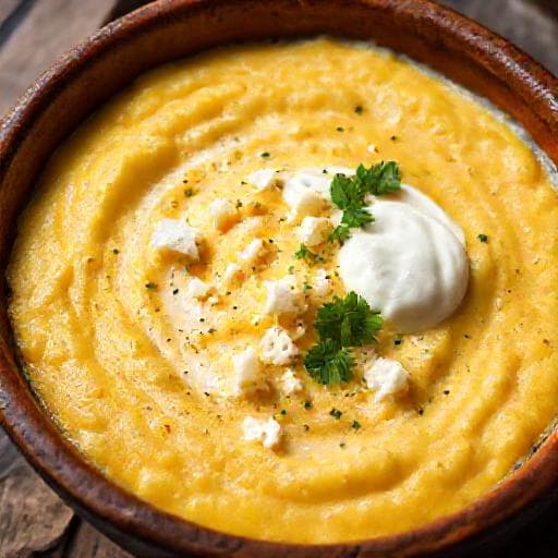Palenta sa Sirom i Vrhnjem (Polenta with Cheese and Cream)