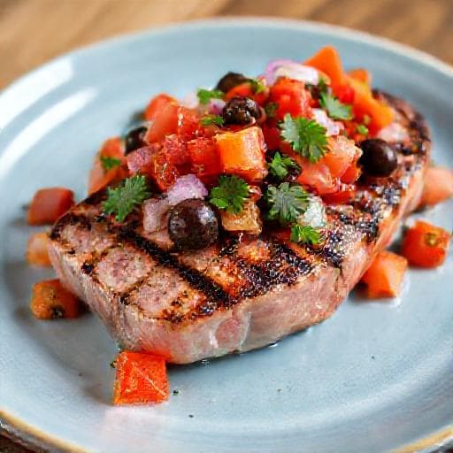 Tuna na Žaru with Mediterranean Salsa