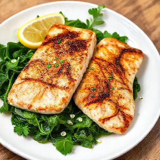 Quick Pan-Seared Sea Bream with Wilted Chard