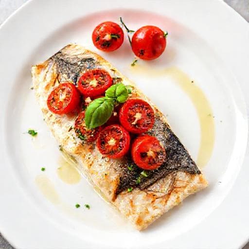 Quick Škarpina u pećnici with Cherry Tomatoes