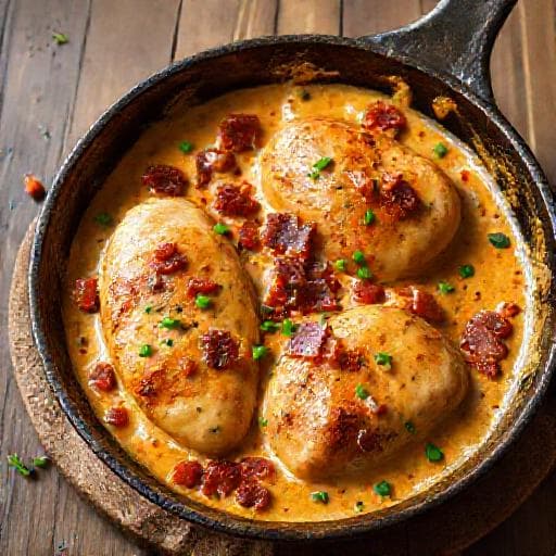 Piletina Marry Me with Smoked Paprika and Bacon