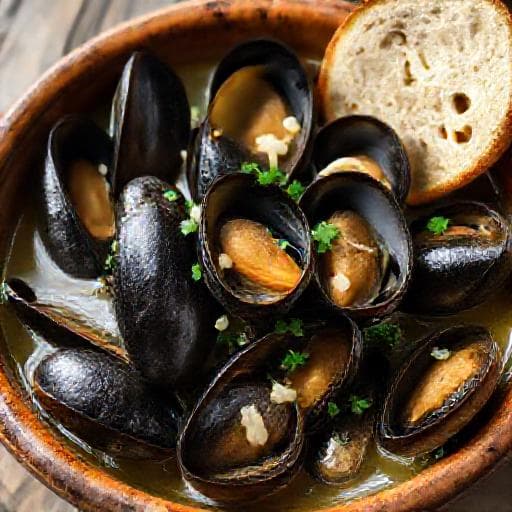 Dagnje na Buzaru (Classic Mussels in White Wine Sauce)