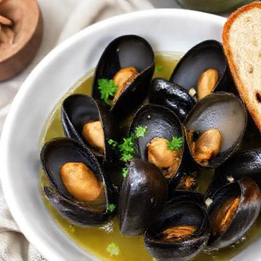 Dagnje na Buzaru (Quick Garlic & White Wine Mussels)