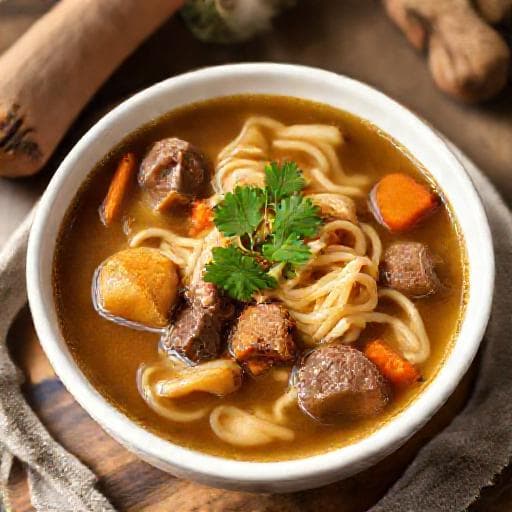 Goveđa juha s domaćim rezancima (Classic Beef Noodle Soup)