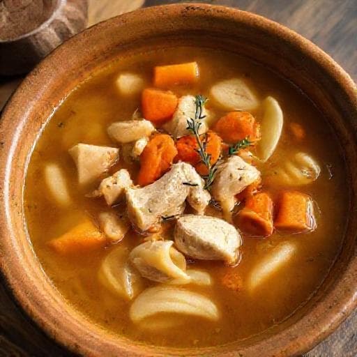 Hearty Pileća Juha s Rezancima s Korjenastim Povrćem (Root Vegetable Chicken Noodle Soup)