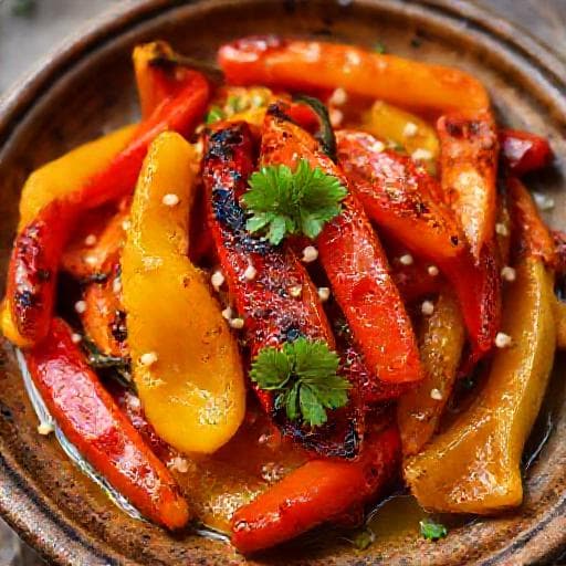 Pečene Paprike s Češnjakom (Classic Roasted Peppers with Garlic)