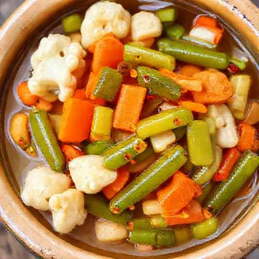 Traditional Miješana Turšija (Mixed Pickled Vegetables)