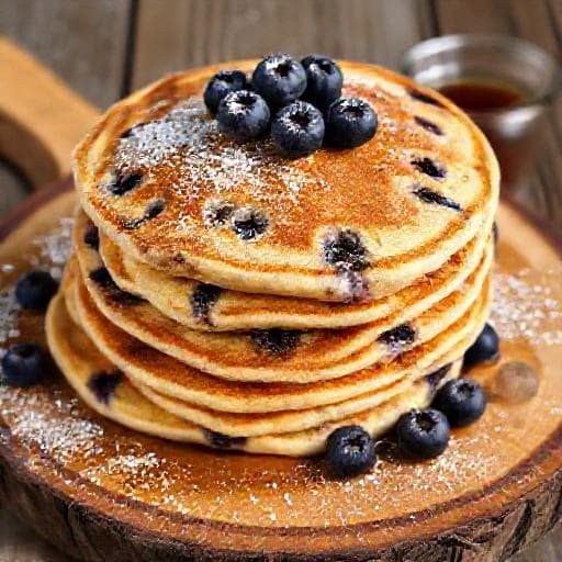 Blueberry American Pancakes