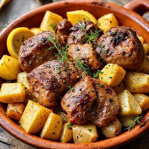 Adriatic-Style Roasted Lamb with Fennel and Lemon