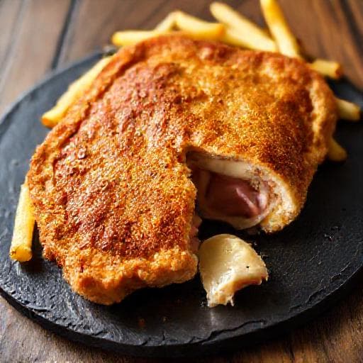 Schnitzel 'Cordon Bleu' Style