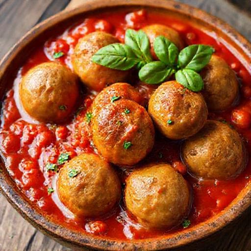 Klasične Mesne Okruglice u Umaku od Rajčice (Classic Meatballs in Tomato Sauce)
