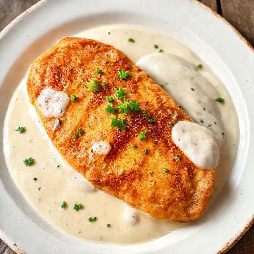 Classic Chicken Fillet in Cream Sauce (Pileći file u umaku od vrhnja)