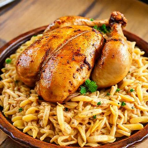 Piletina s Mincima (Classic Croatian Chicken with Mlinci)