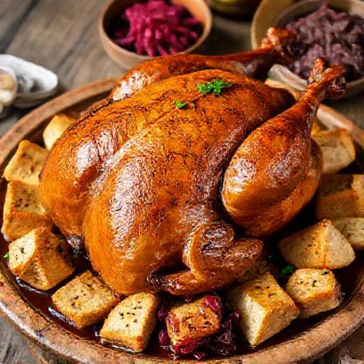 Traditional Pečena Patka s Mljincima