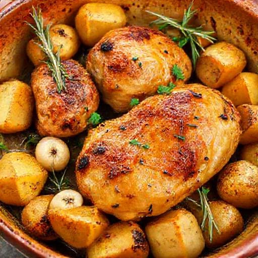 Traditional Piletina s Krumpirom iz Pećnice (Chicken and Potatoes from the Oven)