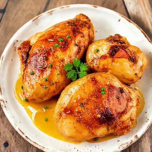 Classic Honey Mustard Chicken Thighs