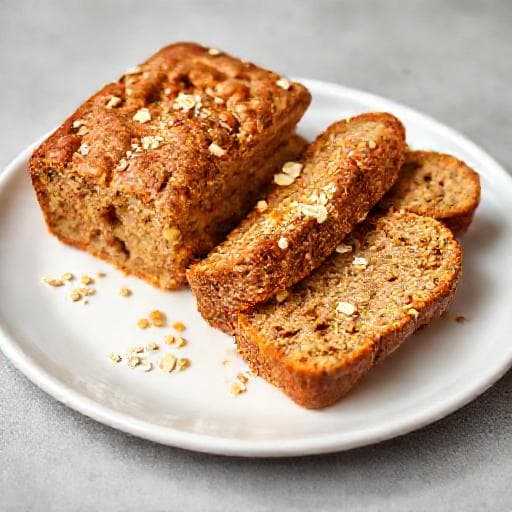 Schnelles Bananenbrot mit Haferflocken