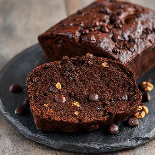 Bananenbrot mit Schokolade und Walnüssen