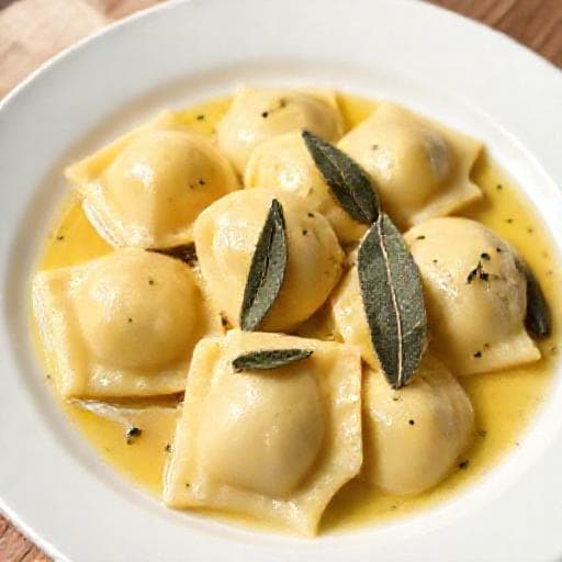 Schnelle Ravioli in Salbeibutter (mit gekauften Ravioli)
