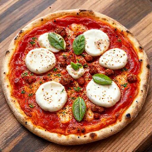Pizza Diavola mit 'Nduja und Burrata