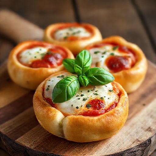 Klassische Pizzabrötchen