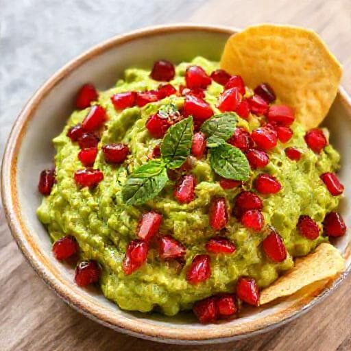 Guacamole mit Granatapfelkernen