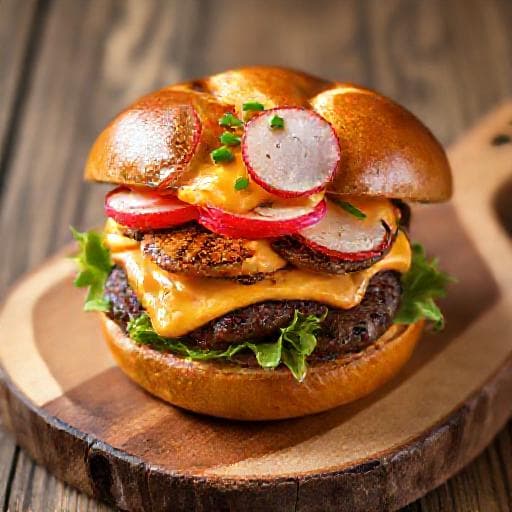 Bayerischer Obatzda-Burger