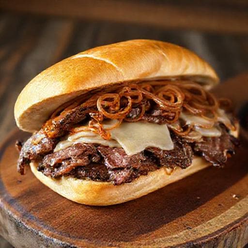 Klassisches Philly Cheesesteak