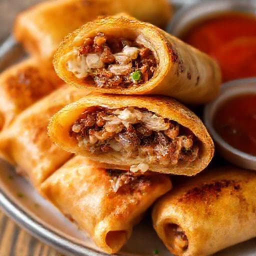 Philly Cheesesteak Frühlingsrollen