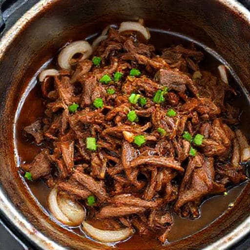 Schnelles Pulled Beef aus dem Schnellkochtopf