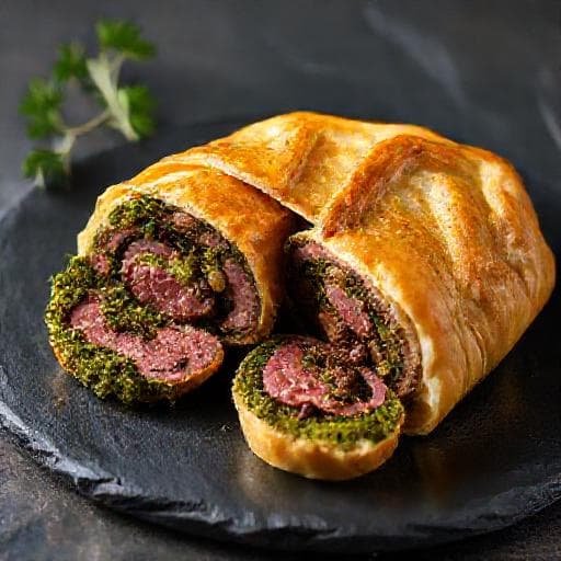 Beef Wellington mit Kräuterkruste