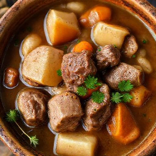 Traditioneller Irischer Lammfleisch-Eintopf