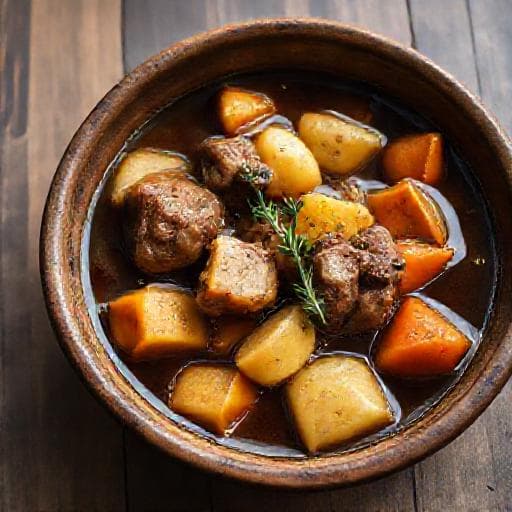 Irischer Eintopf mit Stout und Wurzelgemüse