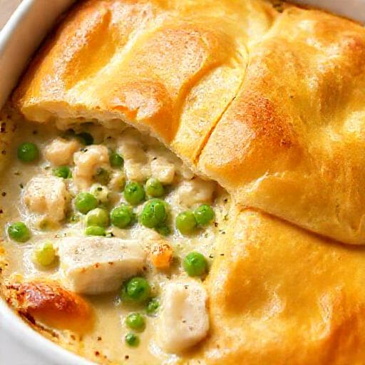 Schneller Fish Pie mit Blätterteig