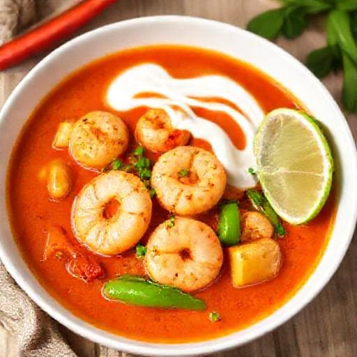 Schnelles Garnelen-Curry mit roter Currypaste