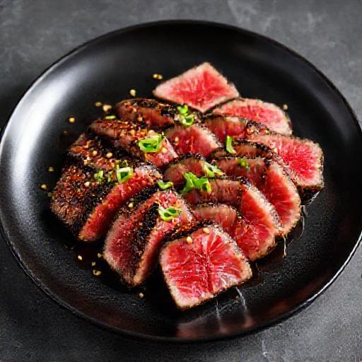 Thunfischsteak "Ahi Poke" Stil