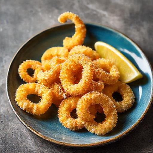 Schnelle Calamari Fritti mit Grieß