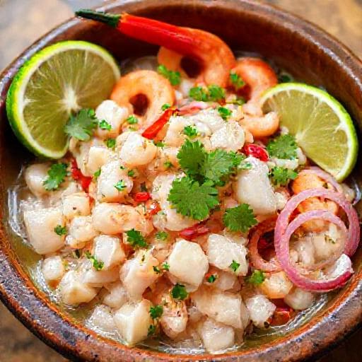 Ceviche Mixto (Gemischtes Ceviche)