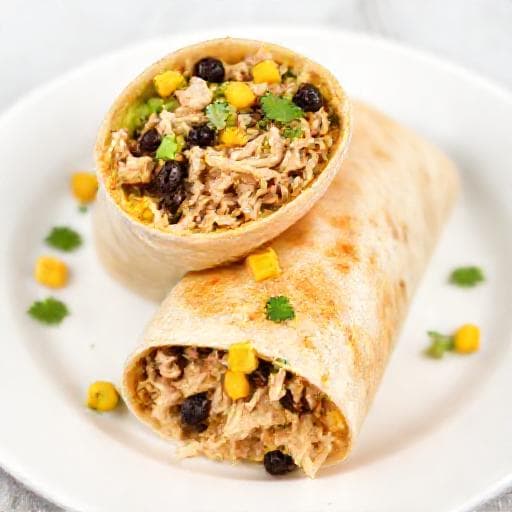 Schneller Hähnchen-Burrito