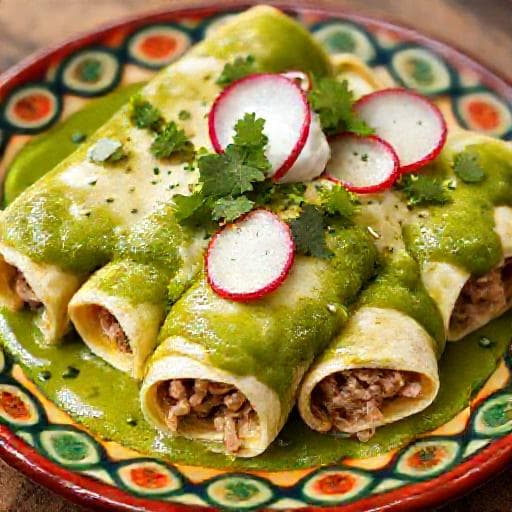 Enchiladas Verdes mit Schweinefleisch