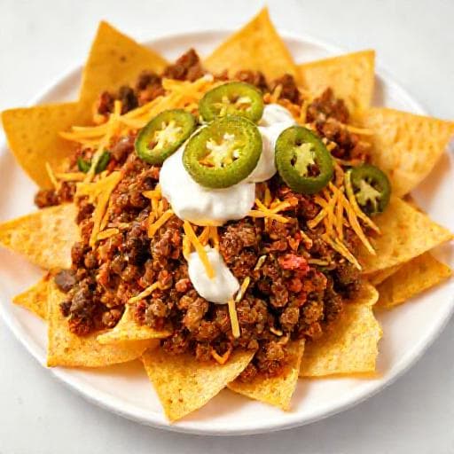 Schnelle "5-Zutaten" Loaded Nachos