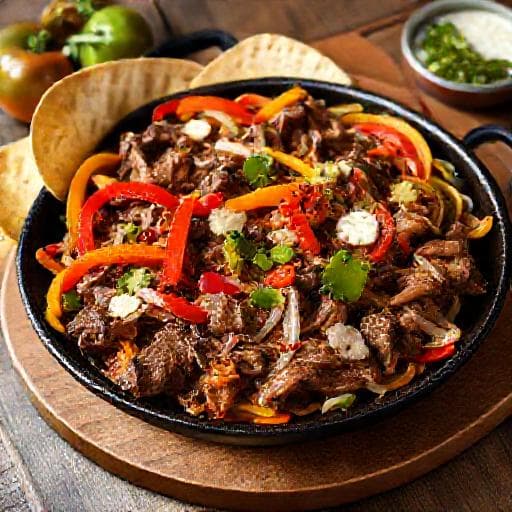 Klassische Rinder-Fajitas