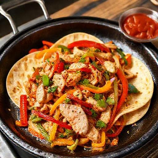 Schnelle Hähnchen-Fajitas