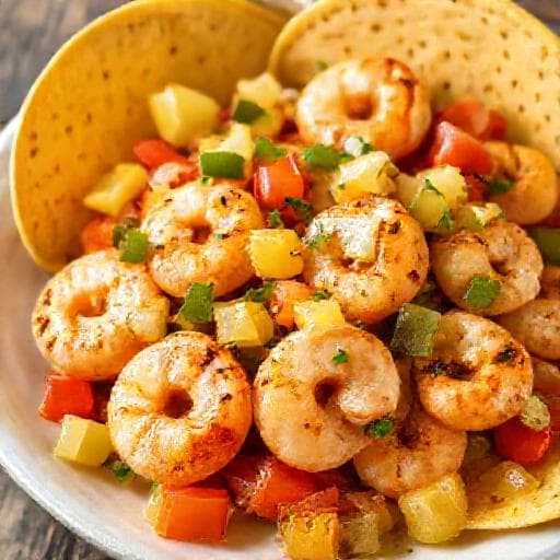 Garnelen-Fajitas mit Ananas-Salsa